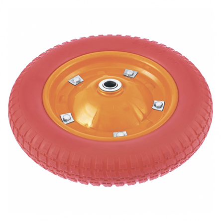 Колесо "Palisad" для тачки, D360*90мм, 3.00-8, втулка 16 мм,полиуретановое