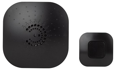 Звонок беспроводной "ЭРА BIONIC", Black, черный 6 мелодий